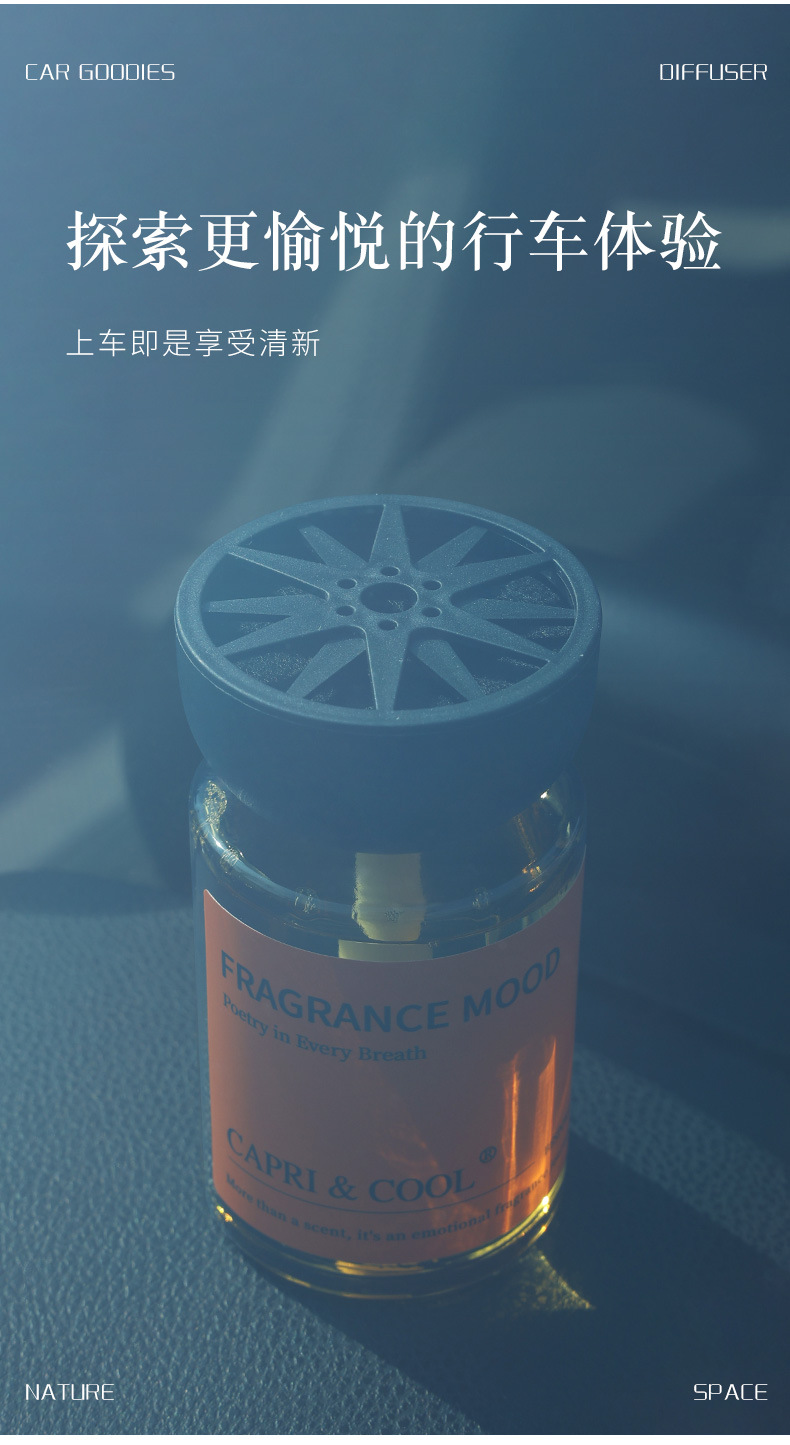 Car Fragrance Diffuser, In-Car Decoration, High-End Car Fragrance, Long-Lasting Premium Car Scent, Odor Removal