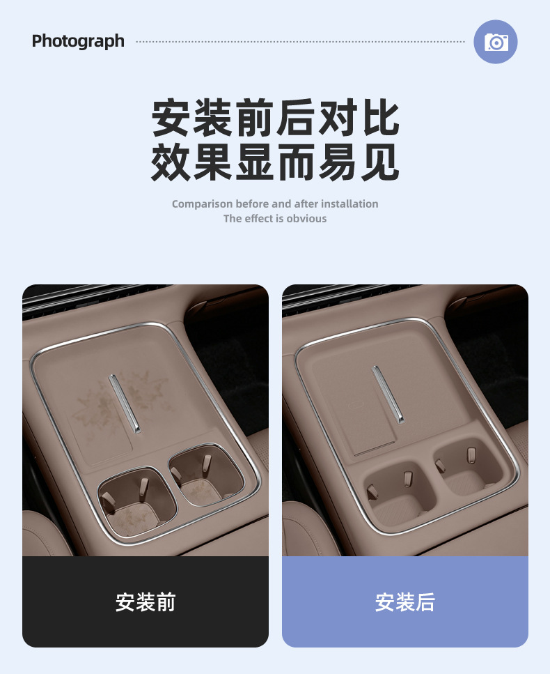 Suitable for 27 models of Leapmotor C10 central control cup holders, Leapmotor C16 wireless charging silicone anti-slip mat, car accessories modification