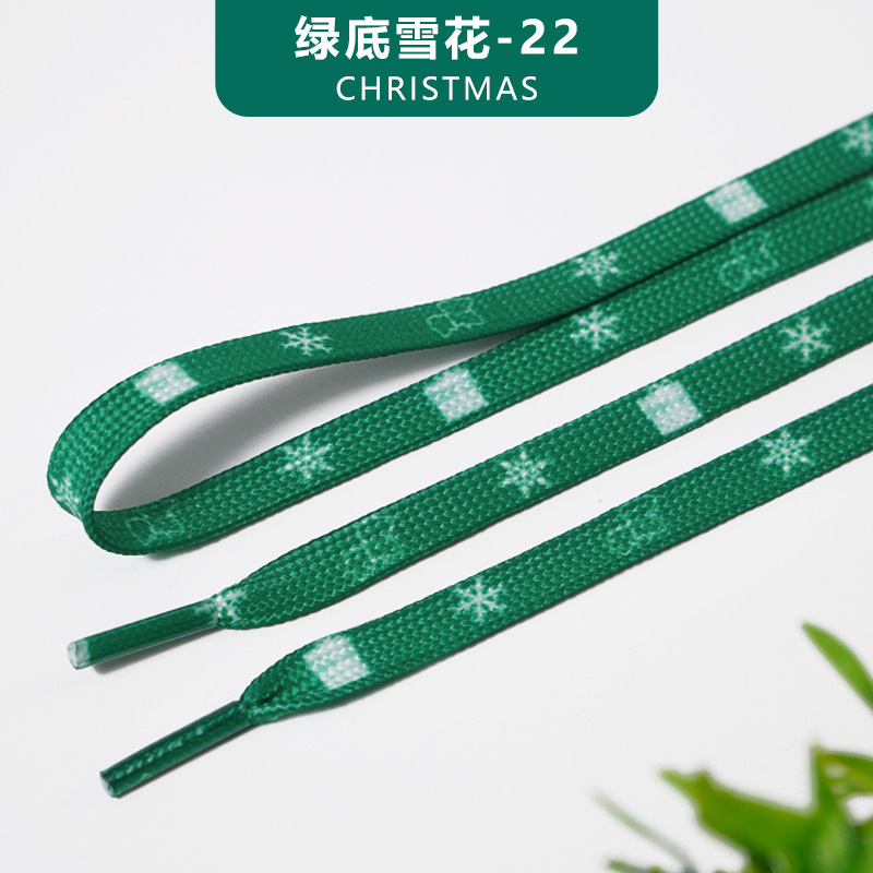 Green background snowflake-22