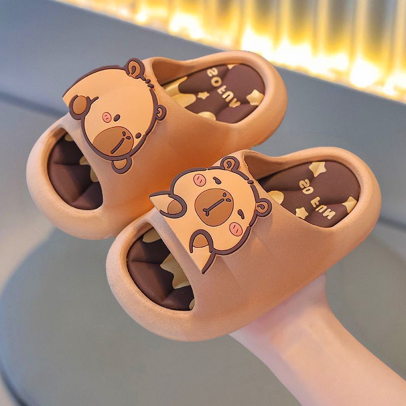 Kapibala Children's Slippers Summer Boys' Home Indoor Bathing Anti-Slip Girls' Middle and Old Children Parent-Child Baby