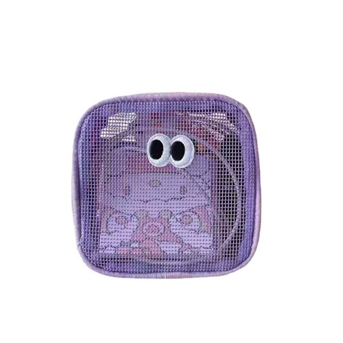 Doudouyan mesh cosmetic bag storage bag student three-dimensional large-capacity toiletry bag travel digital sundries storage bag