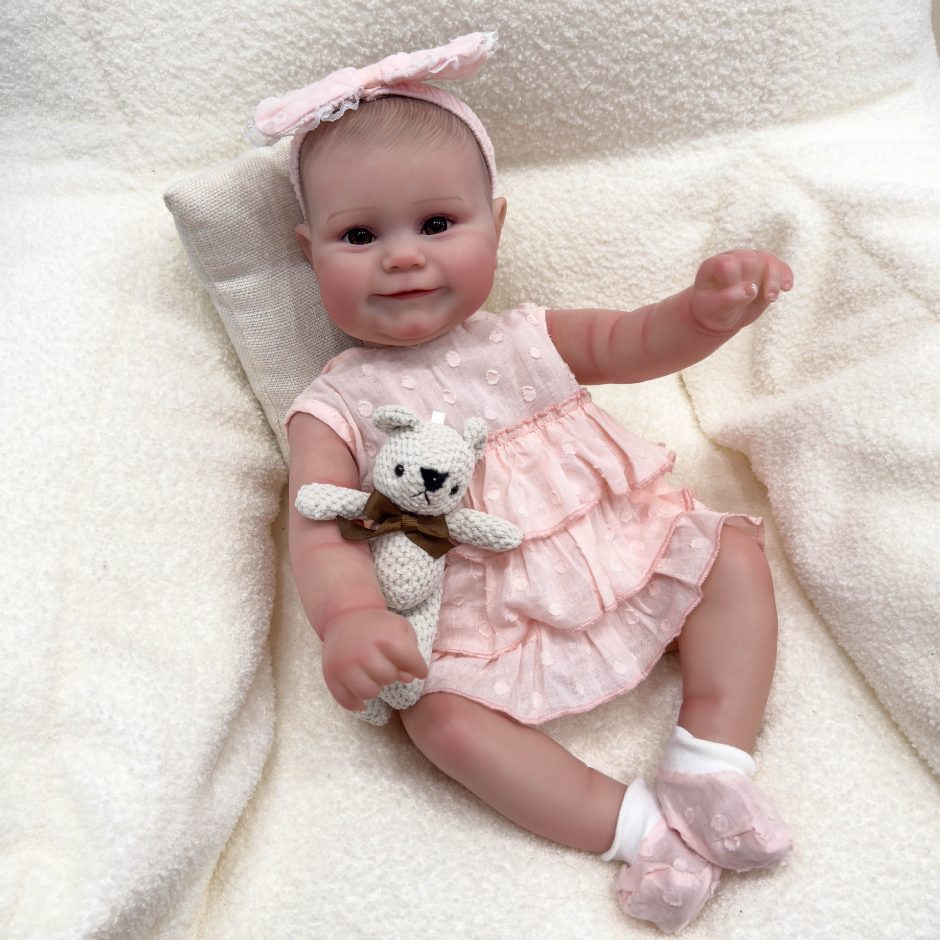 50cm full glue can enter the water simulation baby doll Maddie cross-border e-commerce supply a generation of hair