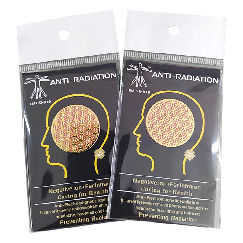 Cross-Border E-Commerce Ore Trace Elements Radiation-Proof Energy Mobile Phone Sticker Mesh Negative Ion Computer Piece Picture Design