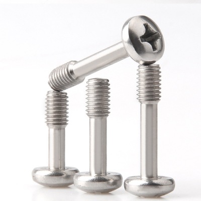 厂家不锈钢盘头十字机丝圆头半牙防脱松不脱螺丝钉M2M2.5M3M4M5M8|ms