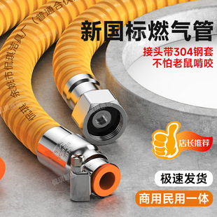 One-Piece Drop-Shipping Gas Pipe Explosion-Proof Medium and High Pressure Metal Gas Pipe Natural Gas Liquefied Gas Gas Stove Gas Tank Pipe
