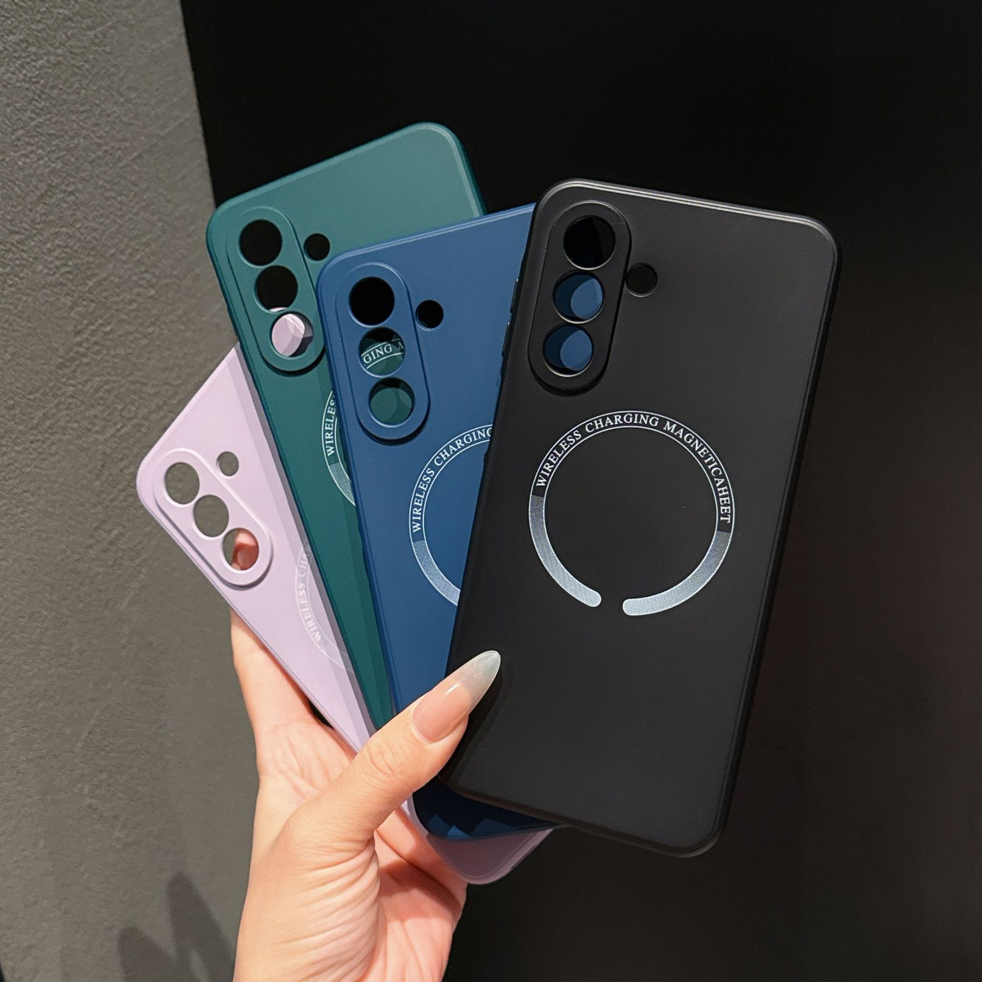 Wholesale Suitable for Samsung A17 Liquid Silicone Magnetic Phone Case S25 Edge Waterproof Full Coverage A57 Magnetic Case