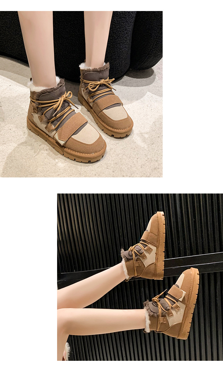 Warm Women's Winter Snow Boots Plush Lined Ankle Boots Versatile_voghion.com