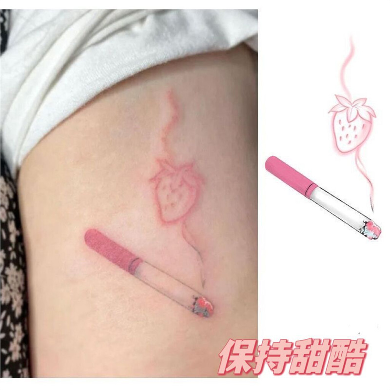 Strawberry Ins-Style High-End Fresh and Colorful Tattoo Stickers for Hot Girls, Sweet and Cool, Waterproof and Long-Lasting, Student Girl Tattoo Stickers Strawberry Ins-Style High-End Fresh and Colorful Tattoo Stickers for Hot Girls, Sweet and Cool, Waterproof and Long-Lasting, Student Girl Tattoo Stickers
