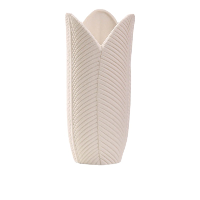 Nordic pigmento blanco florero de cerámica decoración creativa flor falsa flor seca arreglo floral hidropónico TV gabinete decoración flor dispositivo