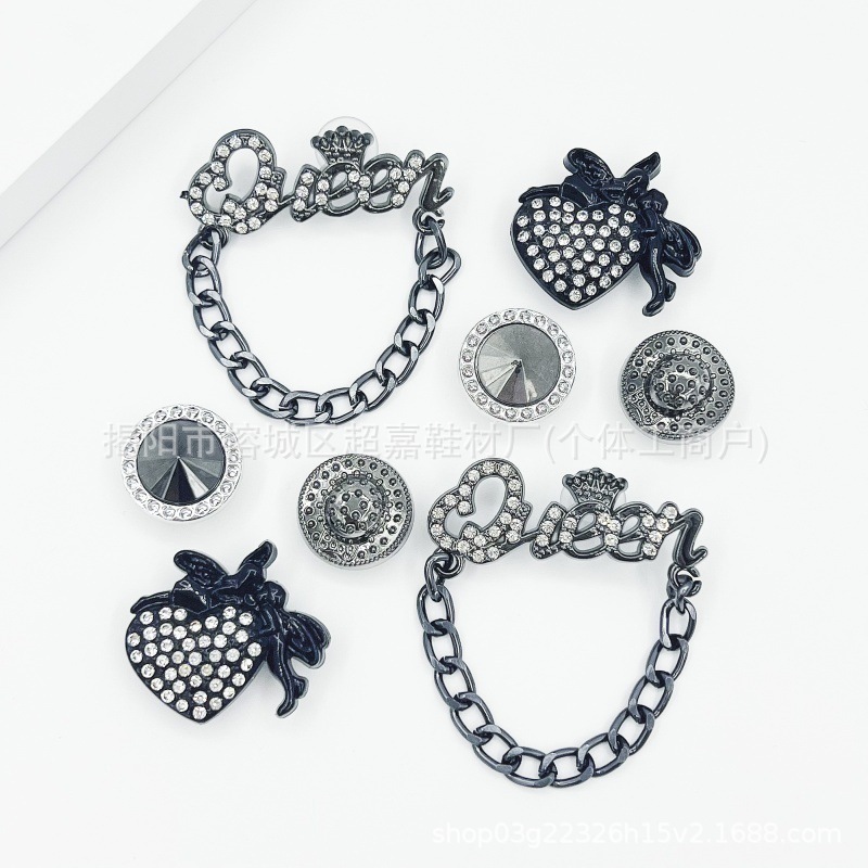 Accesorios de zapatos Croc para mujer, lindas hebillas de zapatos, accesorios de flores para zapatos diy, hebillas decorativas de dibujos animados extraíbles, lindos ins