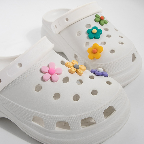 Hole Shoes Accessories DIY Xiaohongshu Instagram Cute Little Flowers DIY Shoe Clips Shoe Flowers Cross Shoe Decorative Clips Accessories