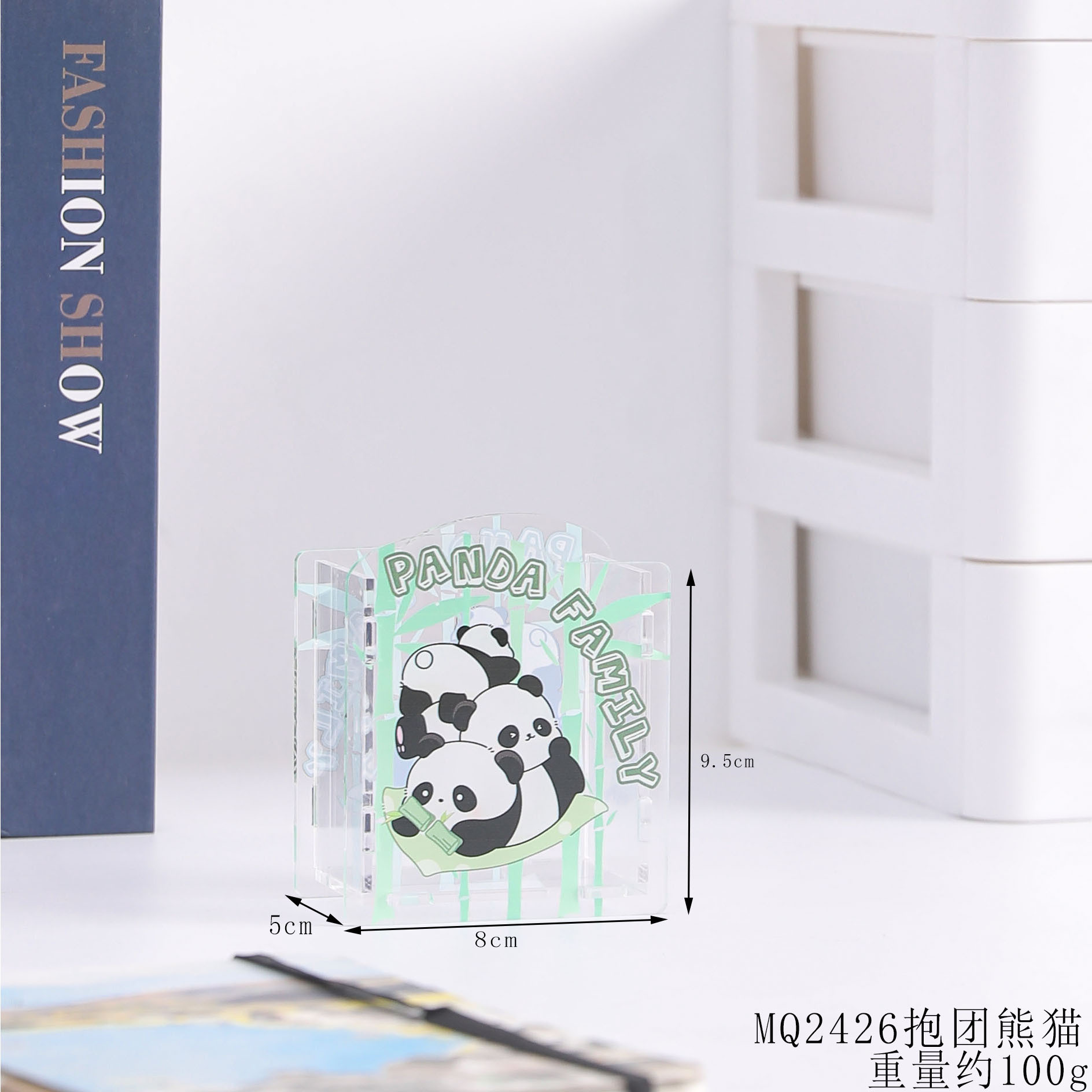 Mingqiang 2426 아크릴 접합 펜 홀더 팬더