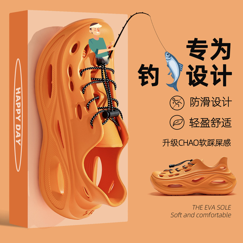 Fishing Man's Clogs for Men, Summer Hiking and Camping, Ultra-Comfortable Eva Non-Slip, Odor-Resistant, Wear-Resistant, Comfortable Driving Sandals Fishing Man's Clogs for Men, Summer Hiking and Camping, Ultra-Comfortable Eva Non-Slip, Odor-Resistant, Wear-Resistant, Comfortable Driving Sandals