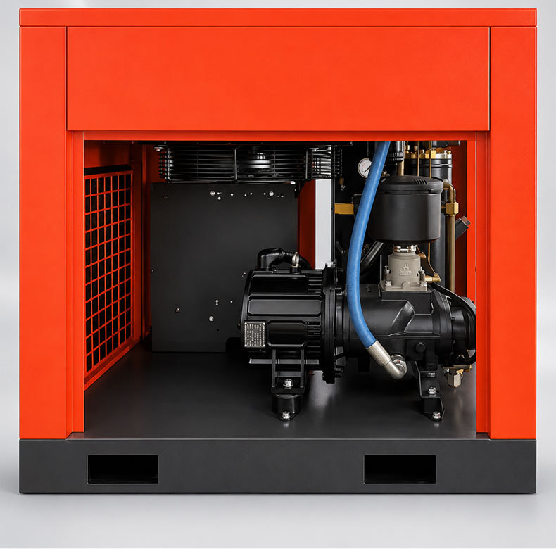 Junfeng Bowes Huichuan 7.5Kw Permanent Magnet Variable Frequency Screw Air Compressor Industrial-Grade Silent Energy-Saving Air Compressor