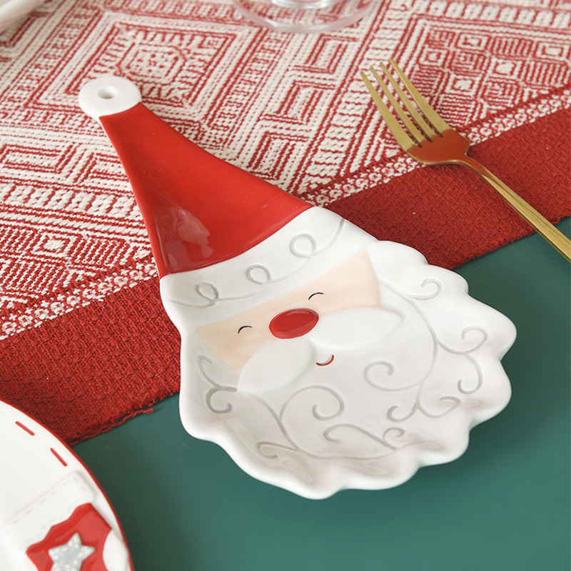 Nórdico Santa cuchara estante cuchara estante cuchara de mesa de comedor palillos cuchara servilletas estante de cocina