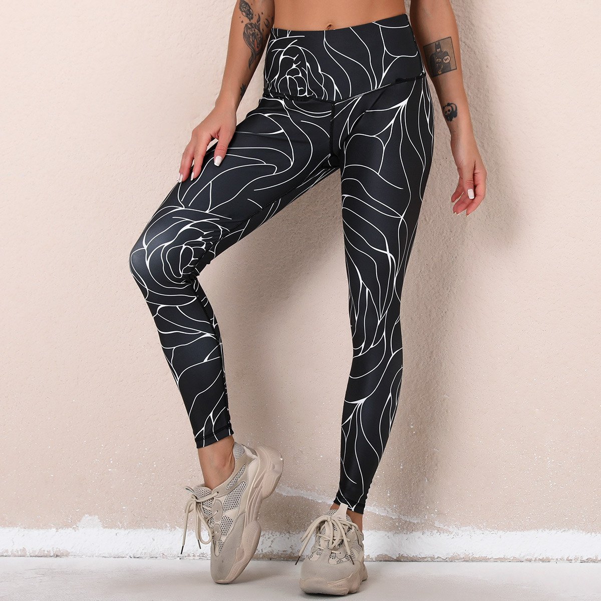 Fashion printing high waist legging NSLX47519