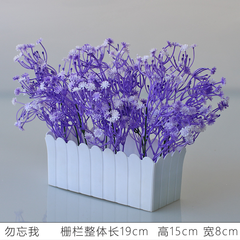 Flor artificial jardín de flores de plástico traje de valla de flores artificiales decoración de la ventana interior y exterior decoración floral decoración de la Mesa maceta flor