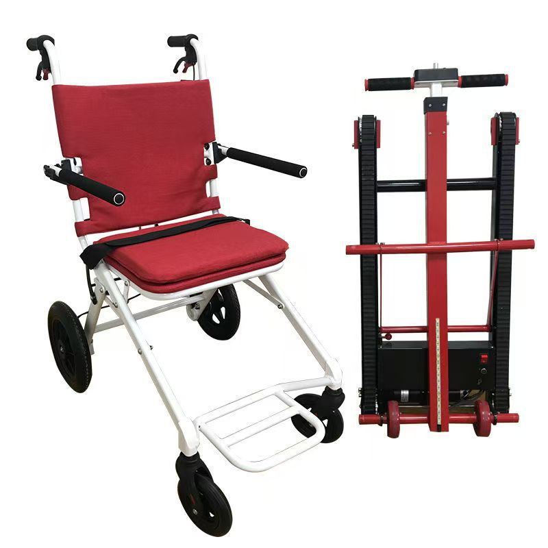 Foldable aluminum alloy electric stair climber that allows you to climb stairs without bending over; a specialized electric wheelchair designed for use in older buildings