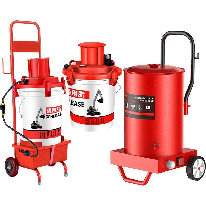 电动黄油机24v全自动便携挖机电动打黄油机220v高压注油器黄油枪