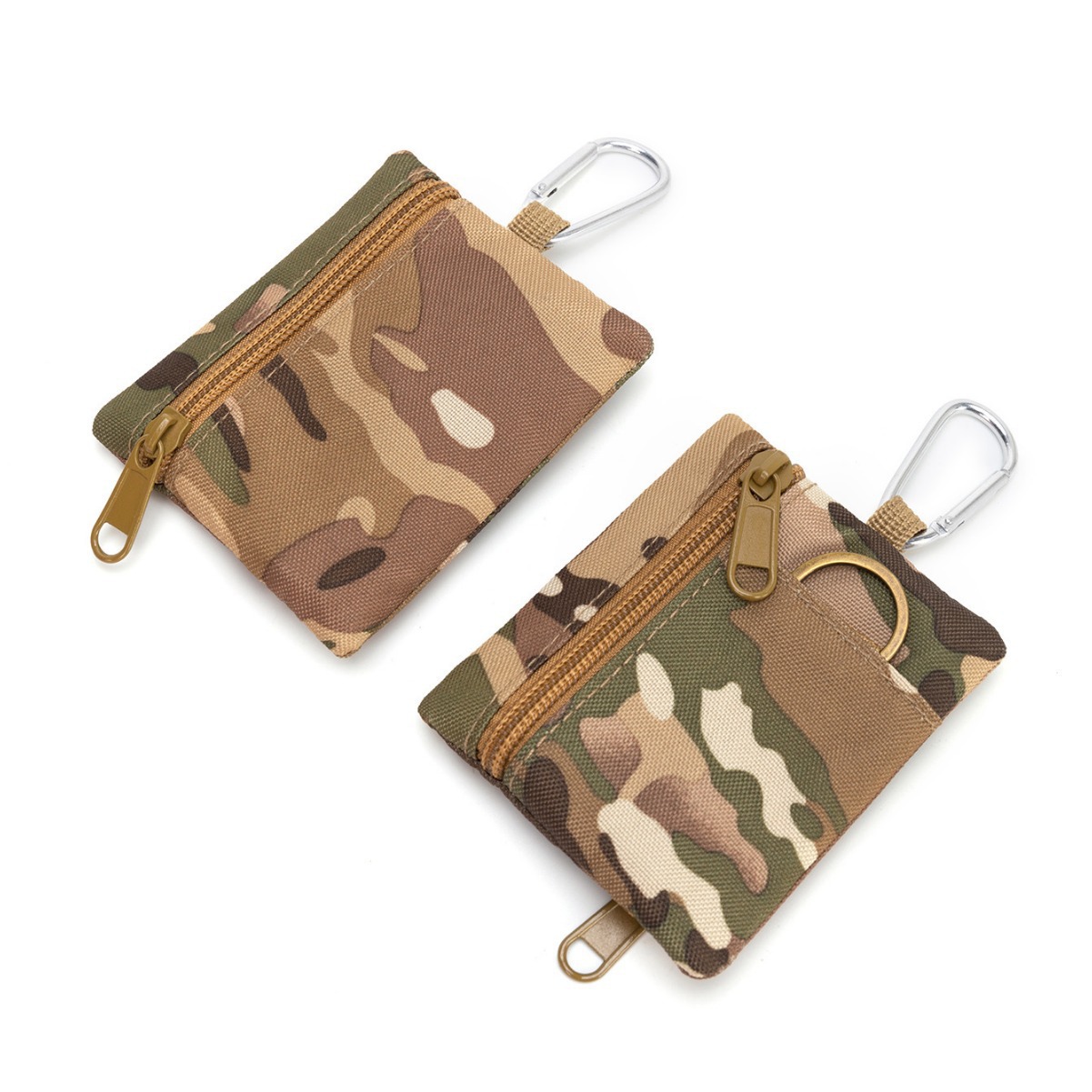 Tácticas de campamento simples transfronterizas, escalada al aire libre, pesca, cambio, almacenamiento de monedas, bolsa de tarjetas con cremallera, billetera para auriculares con llave