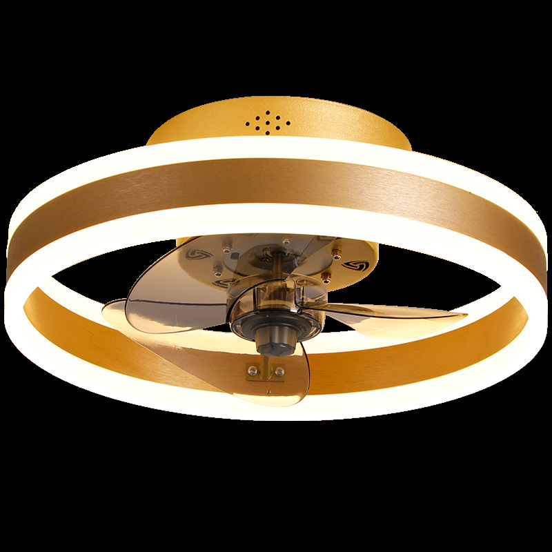 Fabricantes de lámparas de ventilador de techo para suministrar ventilador de techo LED simple nórdico tricolor variable hojas de ventilador proyecto de comercio exterior image 5