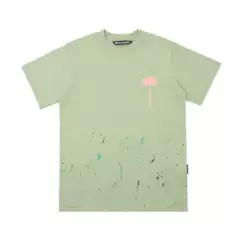 Palm Angels High-Quality Palm Tree Unisex Graphic Print T-Shirt Men's Short Sleeve