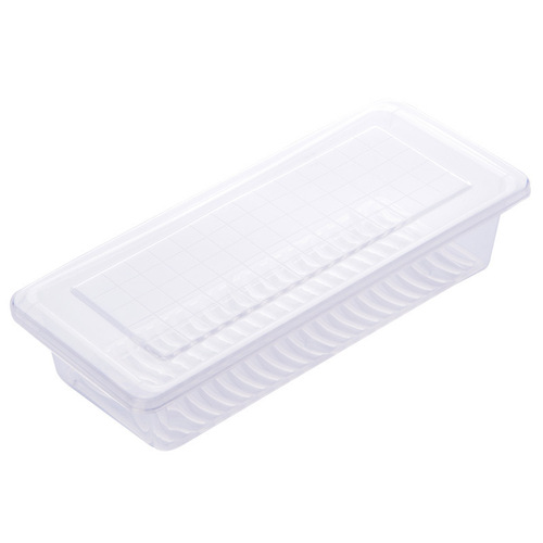 Refrigerator freezing fish draining preservation box, kitchen classification storage box, plastic rectangular with lid, refrigerated box, wholesale