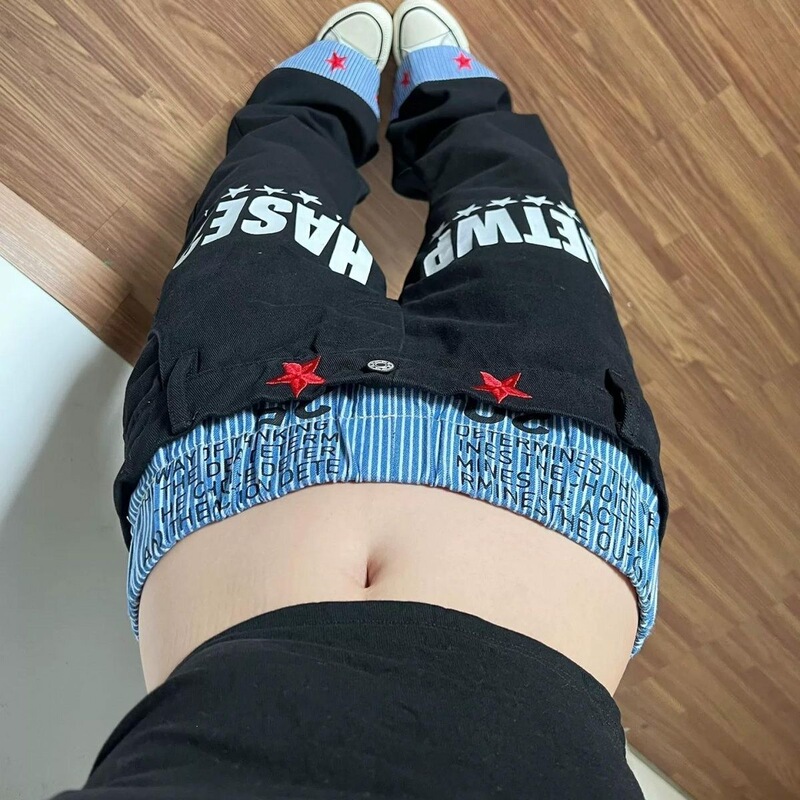 Double-Waist Niche Patchwork Scimitar Jeans 2026 Summer New Style with Stacked Design for Men and Women