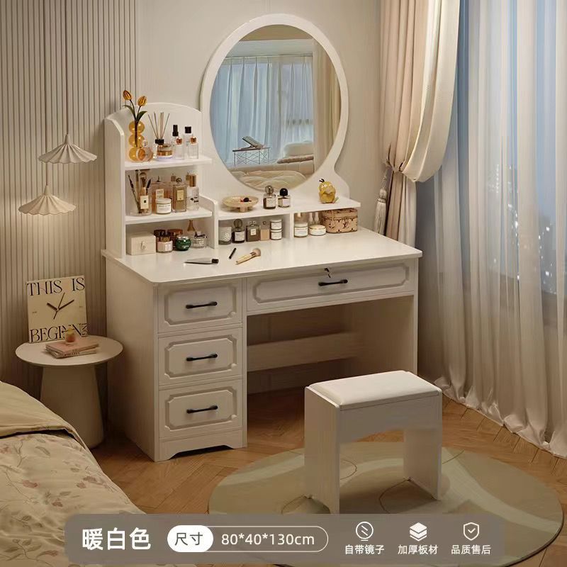 Fábrica directa de dormitorio pequeño simple mesas de vestuario dormitorio simple moderno gabinete de almacenamiento de mesa de vestuario una