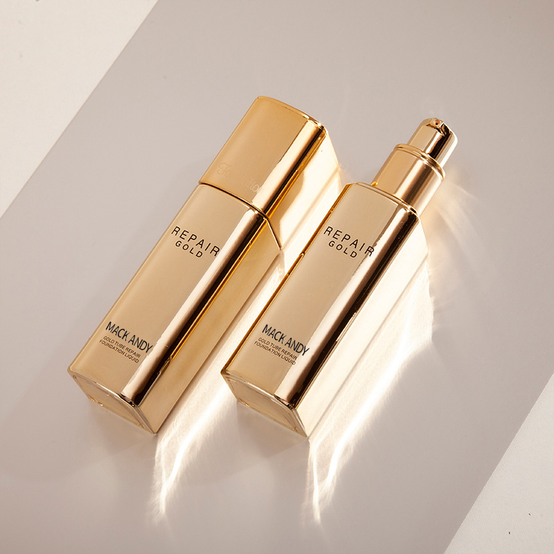 Marco Andy Gold Diamond Correcting Liquid Foundation Covers Acne Marks, Moisturizing, Refreshing, Non-greasy, Oil-Controlling, Waterproof and Long-Lasting Foundation