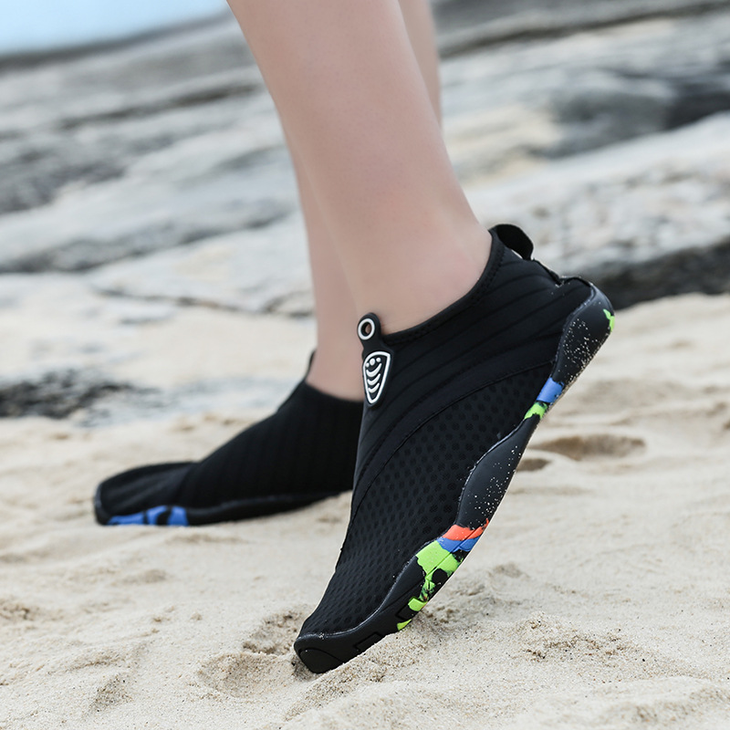 Cross-border Outdoor Beach Shoes Men's and Women's Snorkeling Wading Shoes Soft-soled Quick-drying Swimming Shoes Non-slip Anti-cut Breathable Tracing Shoes