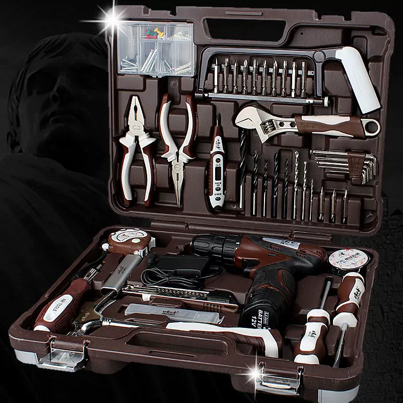 Tools set, professional universal electric drill, full set