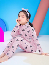 跨境兒童睡衣海綿寶寶兩件內衣套裝春秋冬庫洛米男女童寶寶家居服