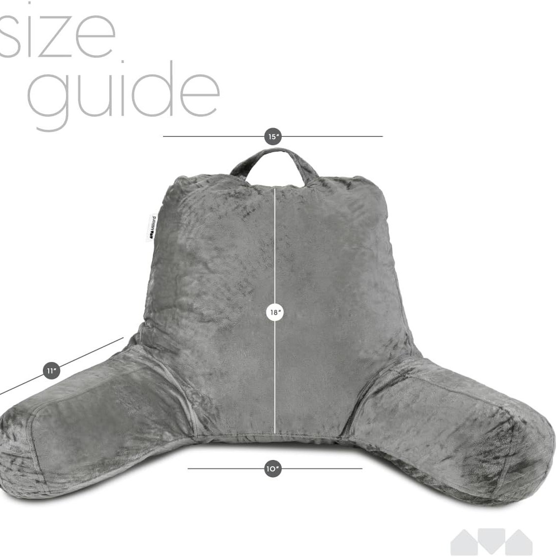 Suministro directo de fábrica Amazon almohada transfronteriza almohada de espalda almohada de lectura gris super suave esponja rota relleno Comercio exterior Exportación