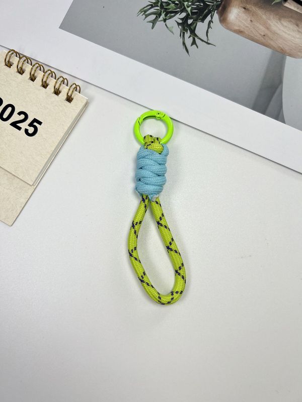 カラーブロック結び目携帯電話ストラップクリエイティブショートストラップキーホルダーストラップリング取り外し可能な紛失防止ストラップスクールバッグペンダント|undefined