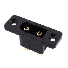 Brand new original Amass XT90E-M fixed male connector, black gold-plated model aircraft power battery connector