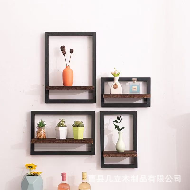 Wooden Square Wall Storage Rack Home Living Room Kitchen Bedroom Wall Hanging Photo Frame Wall-Mounted Storage Rack Wooden Square Wall Storage Rack Home Living Room Kitchen Bedroom Wall Hanging Photo Frame Wall-Mounted Storage Rack