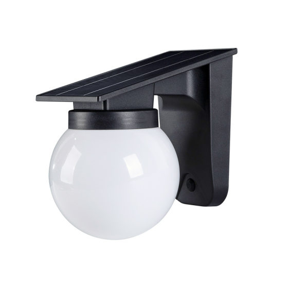 2025 new cross-border solar outdoor waterproof wall lamp modern simple courtyard balcony garden ball decorative lamp