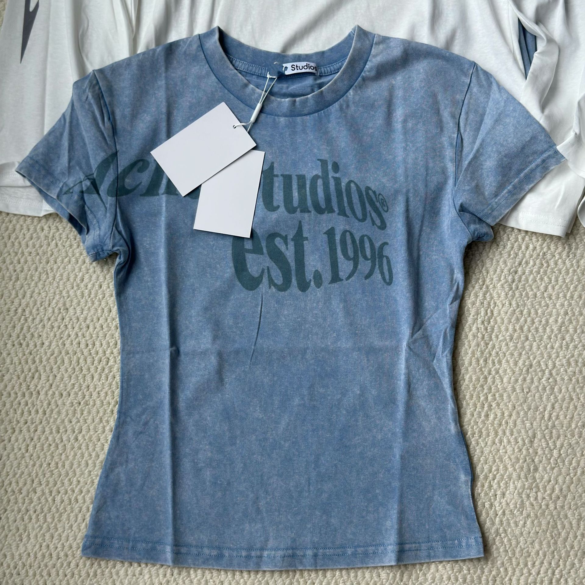 Acne Studios 1996 Logo T-shirt Blue