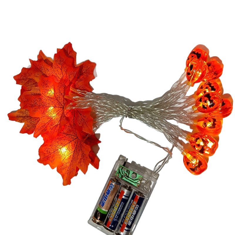 LED maple leaf, realistic lights, halloween 5