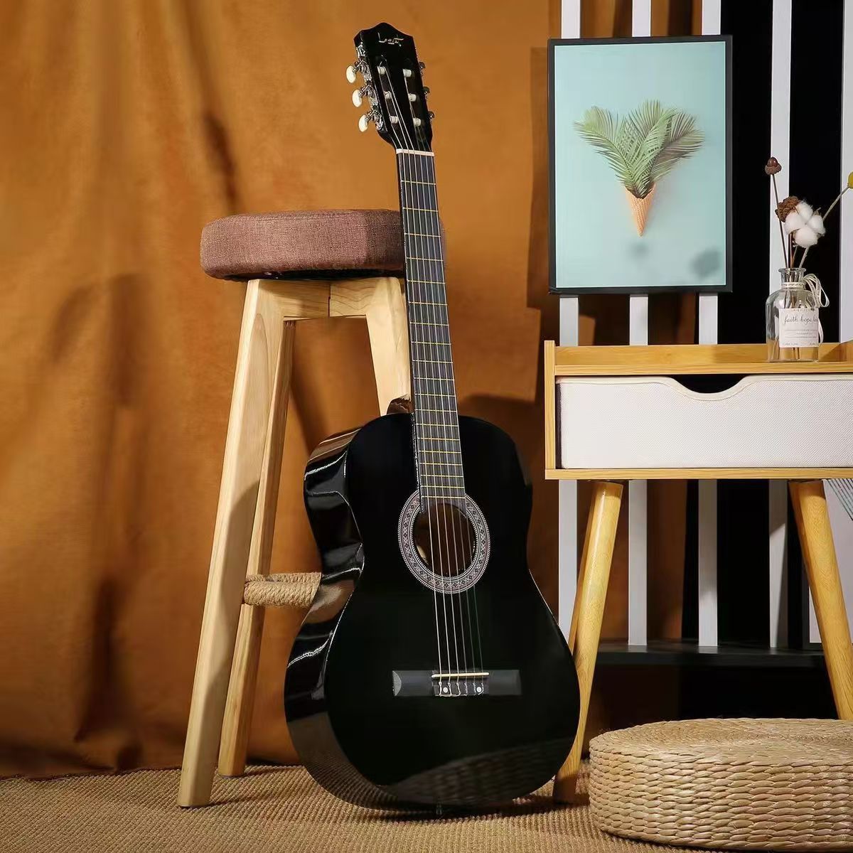 Guitarra clásica de 39 pulgadas Guitarra clásica al por mayor Introducción Guitarra de madera Cuerdas de nylon Clásico image 7