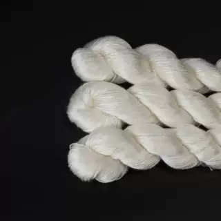 润帛真丝100%桑蚕丝夏季手染线白胚毛线专用线胚手染线材