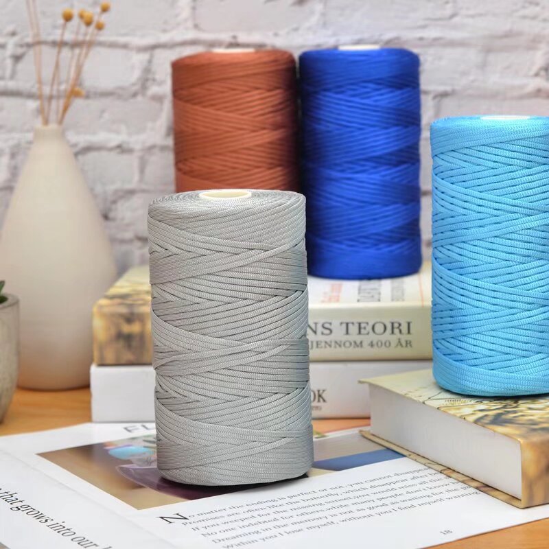 Algodón mercerizado, lino, laca, hilo de seda de hielo, bricolaje tejido a mano, protección solar de primavera y verano, sombrero para el sol, bolso de ganchillo, cojín, zapatos
