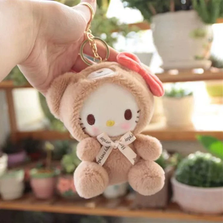 Брелок-плюш (Sanrio) 13 см, милая куколка‑шарм для сумки, мягкий плюшевый