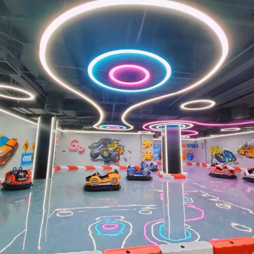 Ciudad de juegos electrónicos módulo de luces de juegos electrónicos parque de juegos de marea espacio centro comercial sala de baile internet café tienda modelado luz