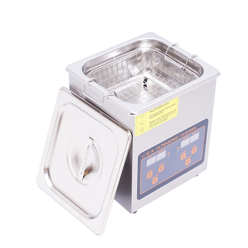 Máquina de limpieza por ultrasonidos comercial gafas joyería removedor de óxido pequeño limpiador ultrasónico 1.3L en stock