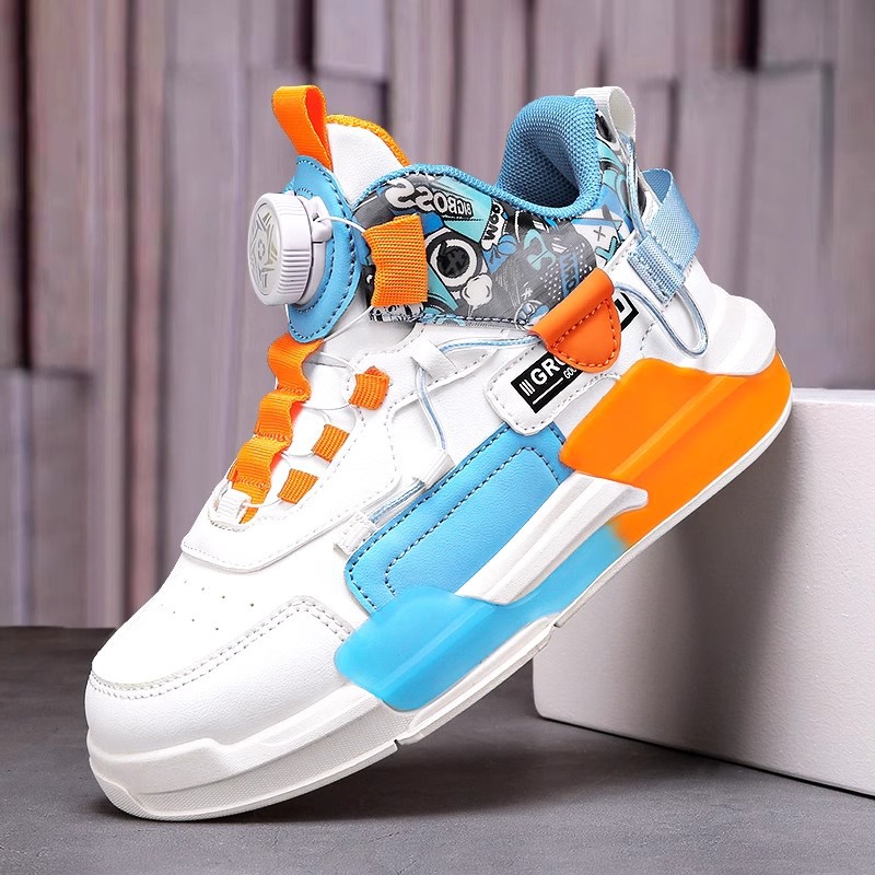 Basketbollskor för pojkar med vridlås för sport och aktivitet_voghion.com