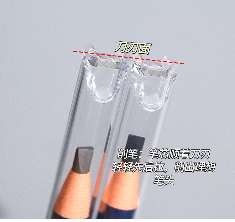 This genuine and excellent makeup product features a one-finger-pull eyebrow pencil that is waterproof, sweat-proof, natural and long-lasting without smudge. It is specially designed for makeup artists undefined