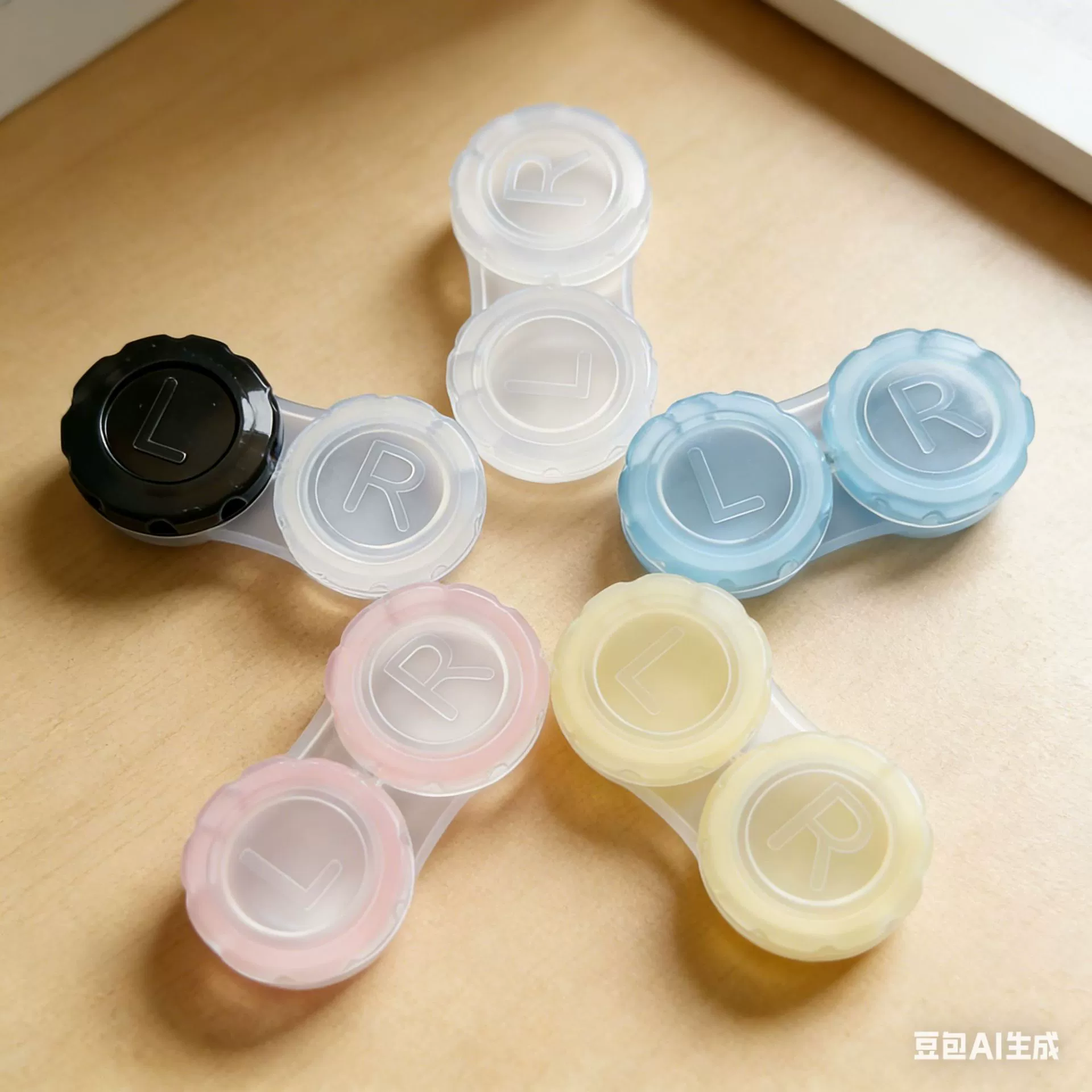 Оптовая Продажа с фабрики прямые поставки PP пластиковая коробка одноразовые милые конфеты цветные контактные линзы коробка Красота ученик партнер двойная коробка