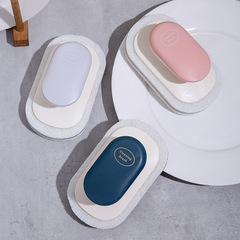 Nordic sponge with handle cleaning countertop brush multifunctional kitchen and bathroom cleaning brush scouring pad dishwashing pot brush